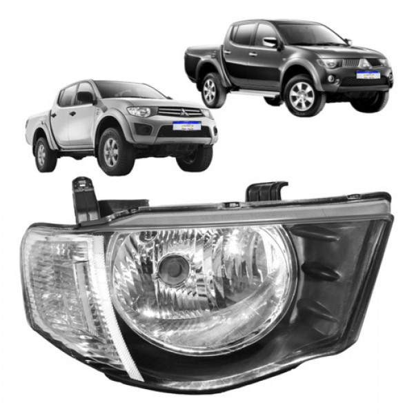 Farol Mitsubishi L200 Triton 2008 2009 2010 2011 A 2017 Ld