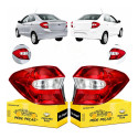 Par Sinaleira Traseira Ford Ka+ Sedan 2015 2016 A 2018 S Se Ambos Lados Vermelho