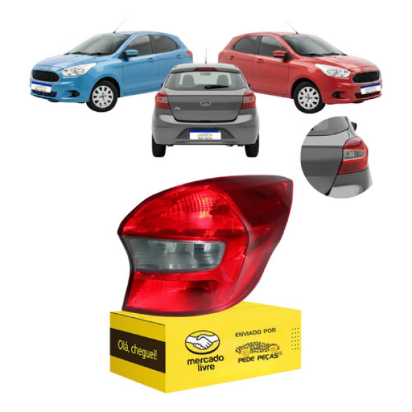 Lanterna Sinaleira Ford Ka Hatch 2015 16 17 A 2021 Fumê Ld Direito/passageiro