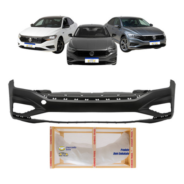 Parachoque Dianteiro Envolvente Jetta 2019 2020 2021 Preto
