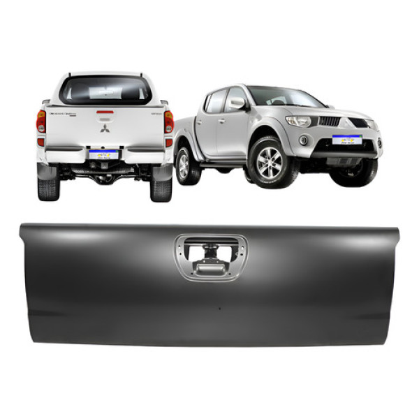 Tampa Traseira Triton L200 2008 A 2013 2014 2015 2016 2017 Preto