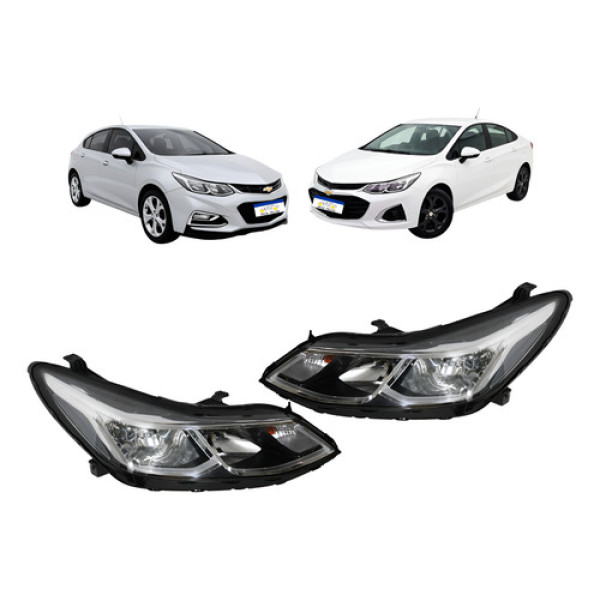 Par Farol Dianteiro Cruze 2017 2018 2019 2020 2021 2022 2023 Ambos Lados