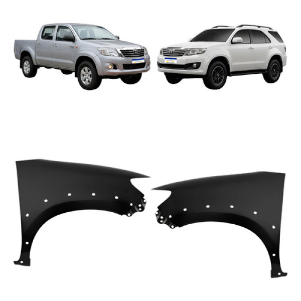 Par Paralama Toyota Hilux E Sw4 2012 2013 2014 2015