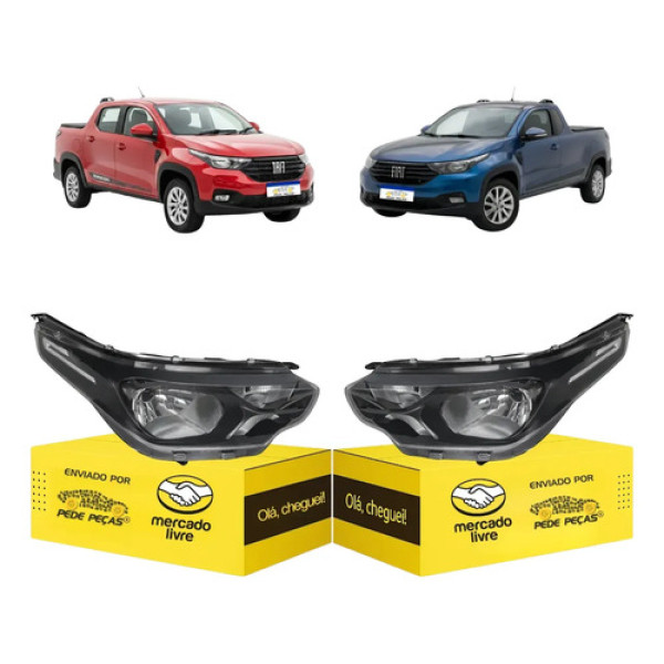 Farol Sinaleira Fiat Strada Freedom 2021 22 23 A 2026 Par Ambos Lados
