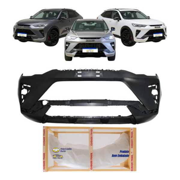 Parachoque Dianteiro Haval H6 Gt 2023 2024 2025 Novo Preto