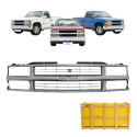 Grade Central Gm Silverado Grand Blazer 1995 96 97 98 A 2004 Cromado Brilhante