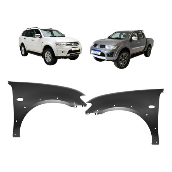 Par Paralama Dianteiro Triton L200 Dakar Pajero 2007 A 2018