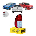 Lanterna Vw Saveiro G2 G3 1998 99 2000 01 02 03 04 2005 Le Esquerdo/motorista Vermelho Cristal