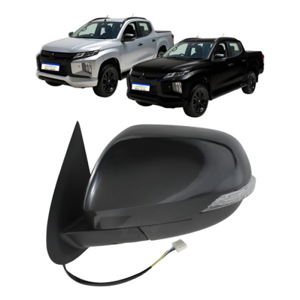 Retrovisor Elétrico Mitsubishi Triton 2021 A 2025 C/ Pisca