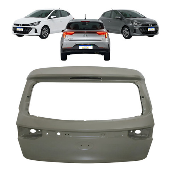Tampa Porta Malas Traseira Hb20 Hatch 2023 2024 2025 2026 - Cinza