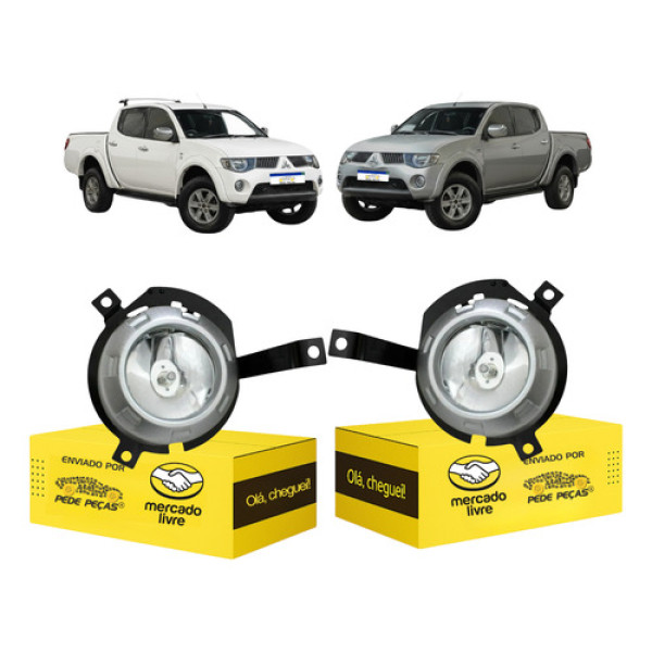 Par Farol Milha Triton L200 2008 2009 2010 2011 Cibie