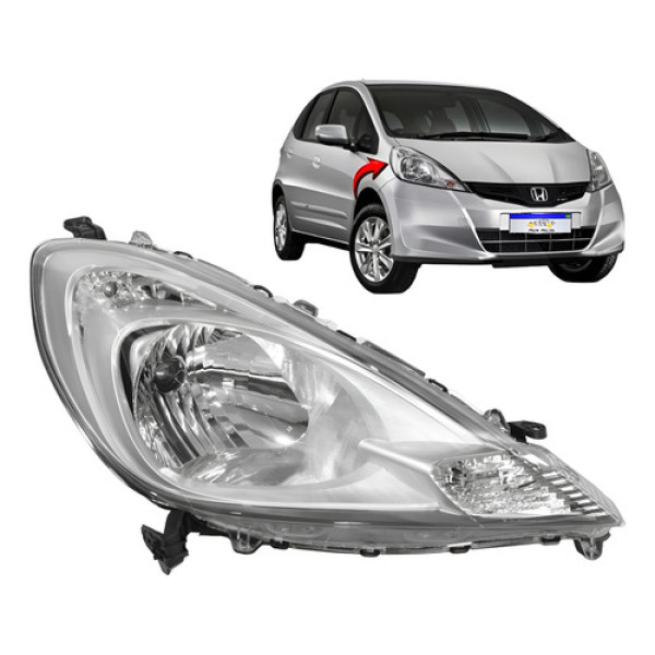 Farol Honda Fit 2013 2014 Dianteiro Novo L.d Direito Farol Honda Fit 2013 2014 Dianteiro Novo L.d Direito