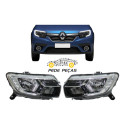 Farol Renault Sandero Logan 2020 2021 2022 2023 Com Led