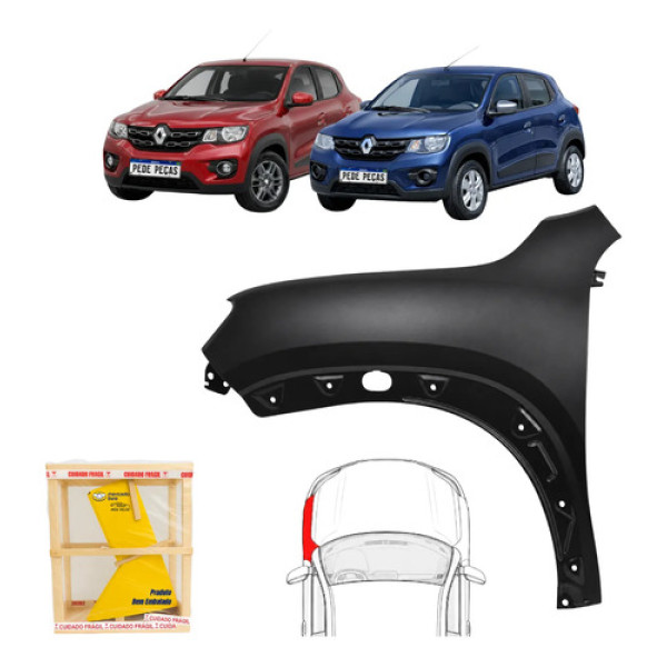 Paralama Renault Kwid Intense Zen Life 2017 18 19 A 2022 Le