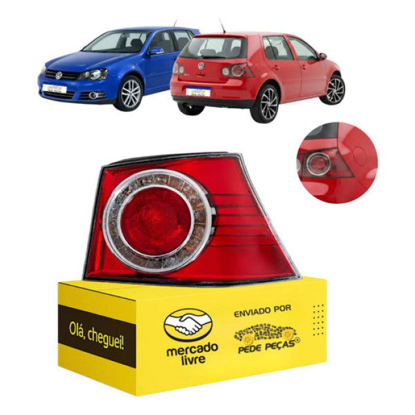 Lanterna Sinaleira Canto Vw Golf 2008 A 12 2013 C/avaria Ld Direito/passageiro