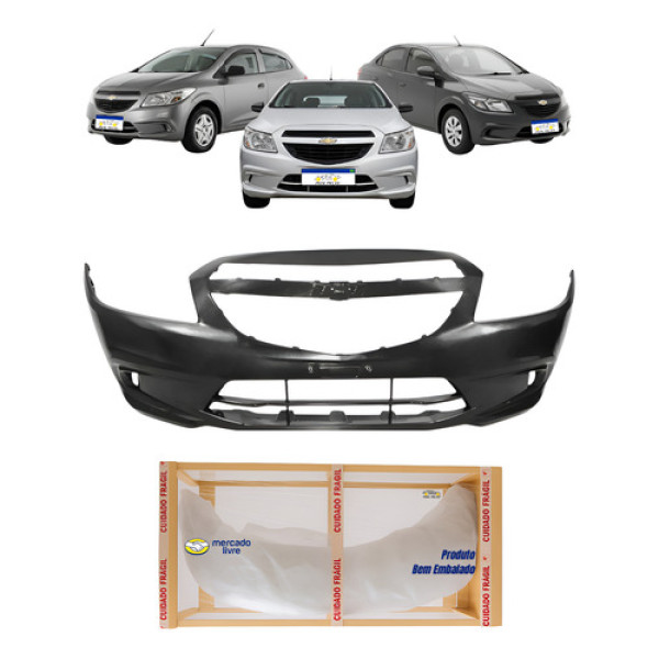 Parachoque Gm Onix Prisma 2013 2014 2015 2016 A 2019 Preto