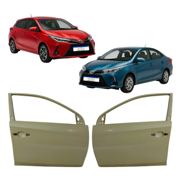 Porta Dianteira Toyota Yaris 2019 2020 2021 2022 A 2025 Le Dianteira Par Cinza