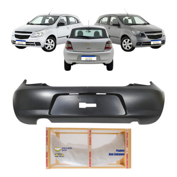 Parachoque Traseiro Gm Agile 2009 2010 2011 2012 2013 Lt Ltz