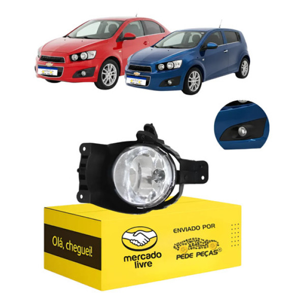 Farol Milha Cibié Chevrolet Sonic 2012 2013 2014 Novo L.e Cristal