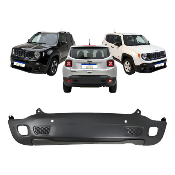 Parachoque Traseiro Jeep Renegade 2015 A 2018 2019 2020 2021 Parachoque Traseiro Jeep Renegade 2015 A 2018 2019 2020 2021