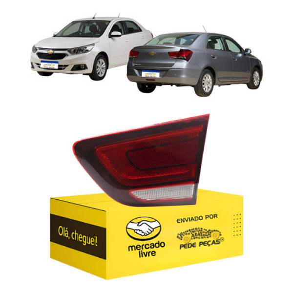 Lanterna Da Tampa Cobalt 2016 2017 2018 2019 2020 Fumê L.d Direito/passageiro Vermelho