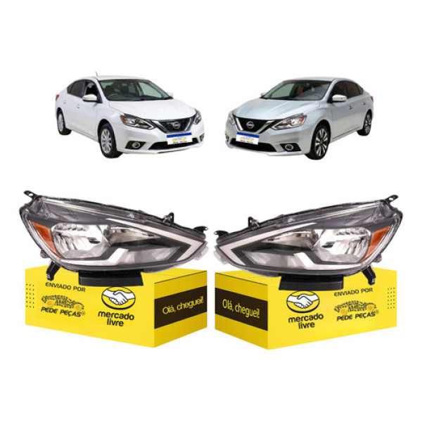 Par Farol Nissan Sentra 2017 2018 2019 2020 Sv S Sl