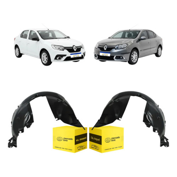 Protetor Caixa Roda Renault Logan 2014 A 2024 Ambos Lado