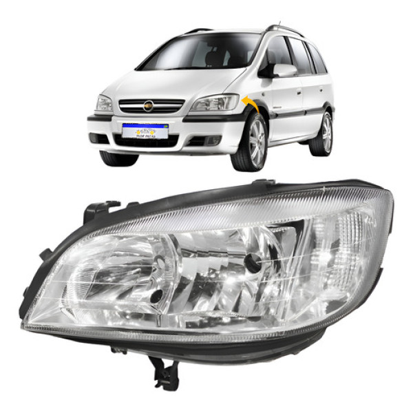 Farol Chevrolet Zafira 2001 2002 2003 2004 2005 06 A 2012 Le Esquerdo Farol Chevrolet Zafira 2001 2002 2003 2004 2005 06 A 2012 Le Esquerdo