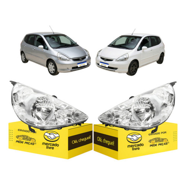 Par Farol Sinaleira Fit 2003 2004 2005 2006 2007 2008 Novo Ambos Lados