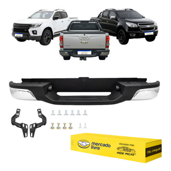 Parachoque Traseiro S10 2012 13 14 15 16 17 18 A 24 C/sensor