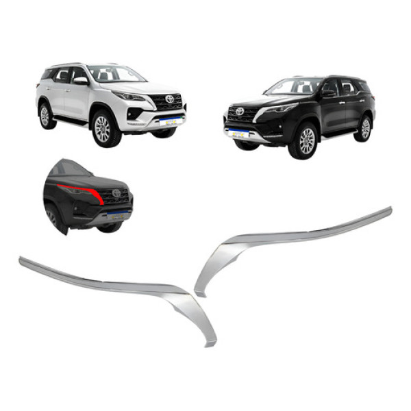 Par Friso Cromado Farol Sw4 2021 2022 2023 2024 Novo Cromado