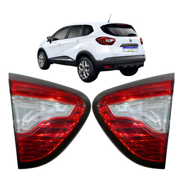 Lanterna Renault Captur 2017 2018 2019 2020 2021 2022 Par  Direito Vermelho