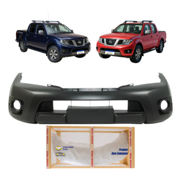 Parachoque Dianteiro Frontier Sl Sv Attack 2013 2014 2015 16 Preto