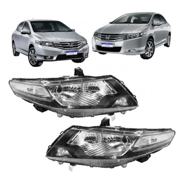 Farol Honda City 2009 2010 2011 2012 2013 2014 Novo