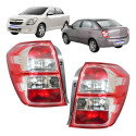Par Lanterna Chevrolet Cobalt 2012 2013 2014 2015   Direito Vermelho