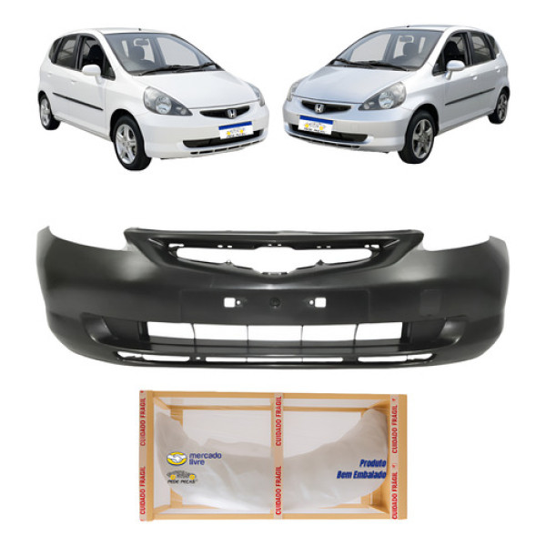 Parachoque Honda Fit 2006 2005 2004 2003 Novo Preto