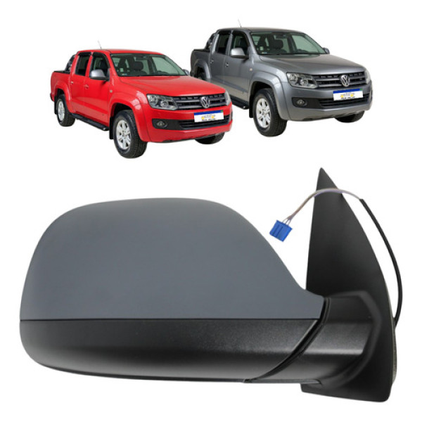 Retrovisor Eletrico Volkswagen Amarok 2010 A 2025 Capa Cinza
