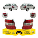Par Sinaleira Traseira Fiat Stilo 2002 2003 2004 05 06 2007 Ambos Lados Vermelho Cristal