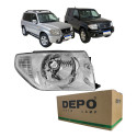 Farol Manual Direito Mitsubishi Pajero Tr4 2003 A 2006 Novo Direito/passageiro