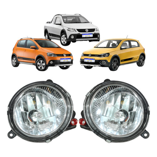 Farol Milha Vw Saveiro Gol Crossfox 2010 2011 2012 A 2016