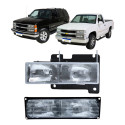 Kit Farois Esquerdos Chevrolet Silverado 1993 A 2001 Novo