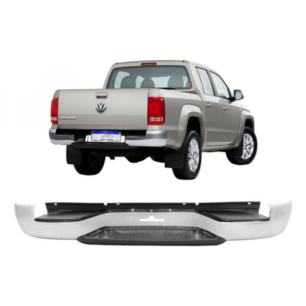 Parachoque Traseiro Volkswagen Amarok 2010 A 2024 Cromado