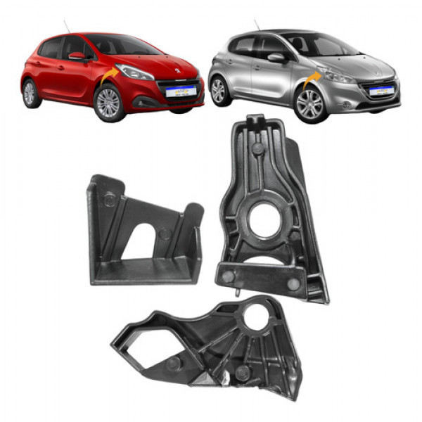 Kit Garra Farol Peugeot 208 2013 2014 2015 2016 17 18 19 L.d