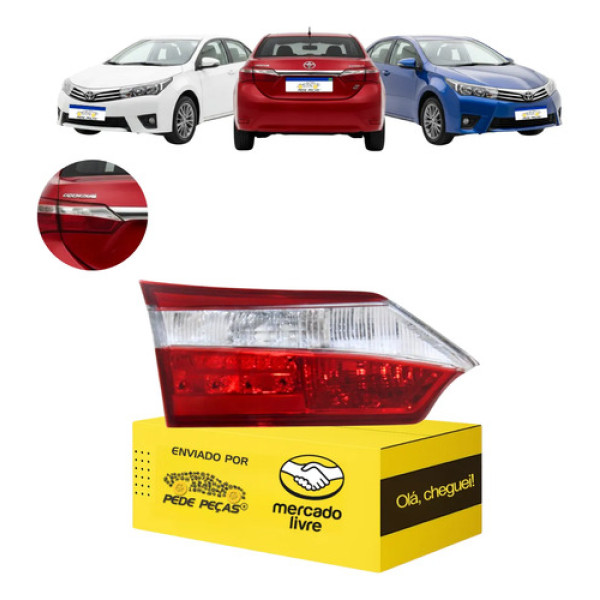 Lanterna Tampa Corolla Xei Dynamic 2015 2016 2017 C/led L.e Esquerdo/motorista Cristal