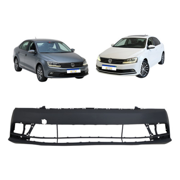 Parachoque Dianteiro Vw Jetta 2015 A 2018 S/f Sensor Novo Preto