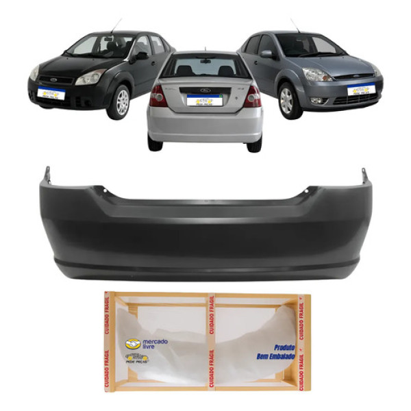 Parachoque Traseiro Ford Fiesta Sedan 2003 A 2007 08 09 2010