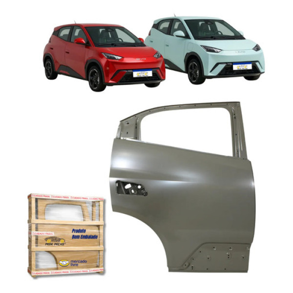 Porta Traseira Byd Dolphin Mini Gs Ev 2024 2025 2026 L.d Traseira Direito/passageiro Cinza