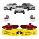 Kit Completo Sinaleira Traseira Gm Tracker 2020 A 2025 C/led Ambos Lados Vermelho Cristal