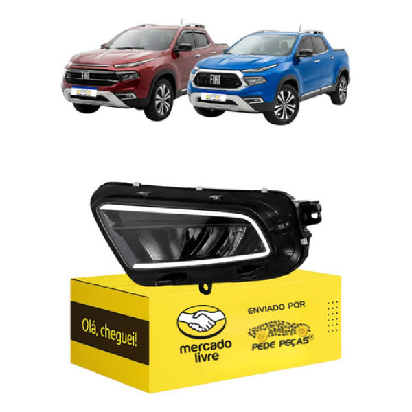 Farol Toro 2022 23 24 25 2026 Inferior Full Led C/avaria Le Esquerdo/motorista