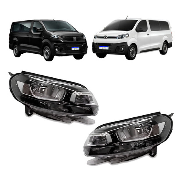 Farol Citroen Jumpy Fiat Scudo 2017 2018 2019 2020 A 2025